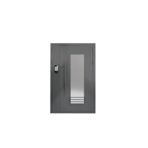 Дверь металлическая подъездная с остеклением 1600х500мм