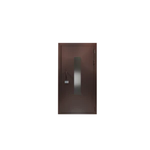 Дверь подъездная одностворчатая с остеклением 1200х200 с кодовым замком