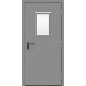 Дверь одностворчатая противопожарная EI-60 / EIS60 с остеклением 300х600мм